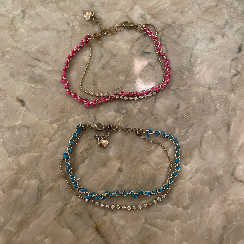 Gold and Colored Layered Bracelet